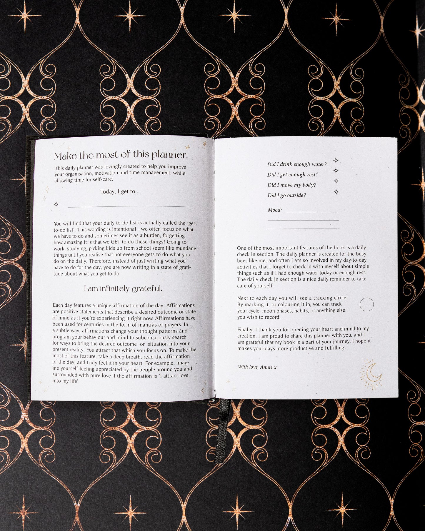 Black 2026 Daily Planner - Wholesale