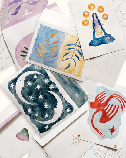 Colour-in Card Set - Wholesale