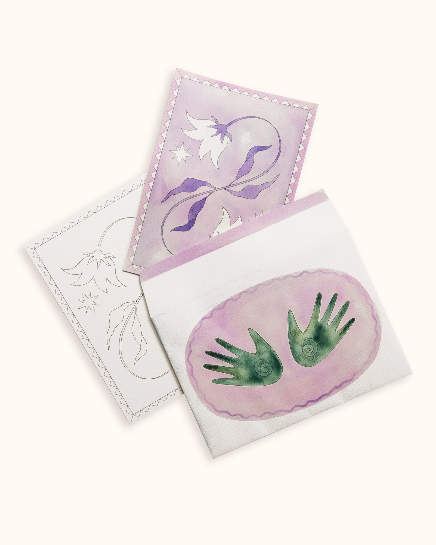 Colour-in Card Set - Wholesale